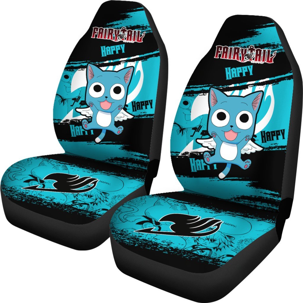 Happy Fairy Tail Car Seat Covers Gift For Cute Fan Anime-Gear Wanta