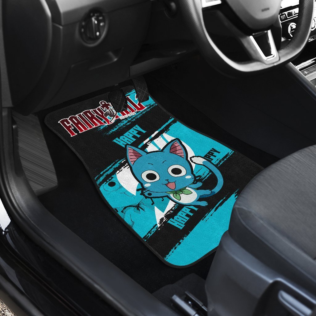 Happy Memes Characters Fairy Tail Car Floor Mats Anime Gift-Gear Wanta