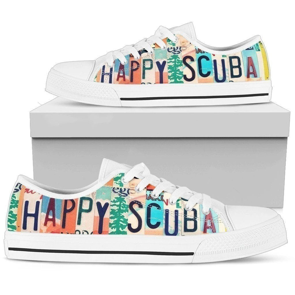 Happy Scuba Women's Sneakers Scuba Diving Gift NH08-Gear Wanta