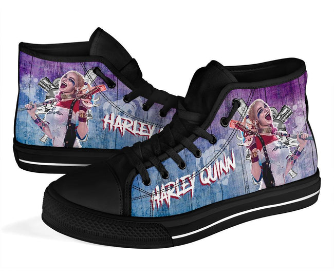 Harley Quinn High Top Shoes Amazing Custom Idea-Gear Wanta