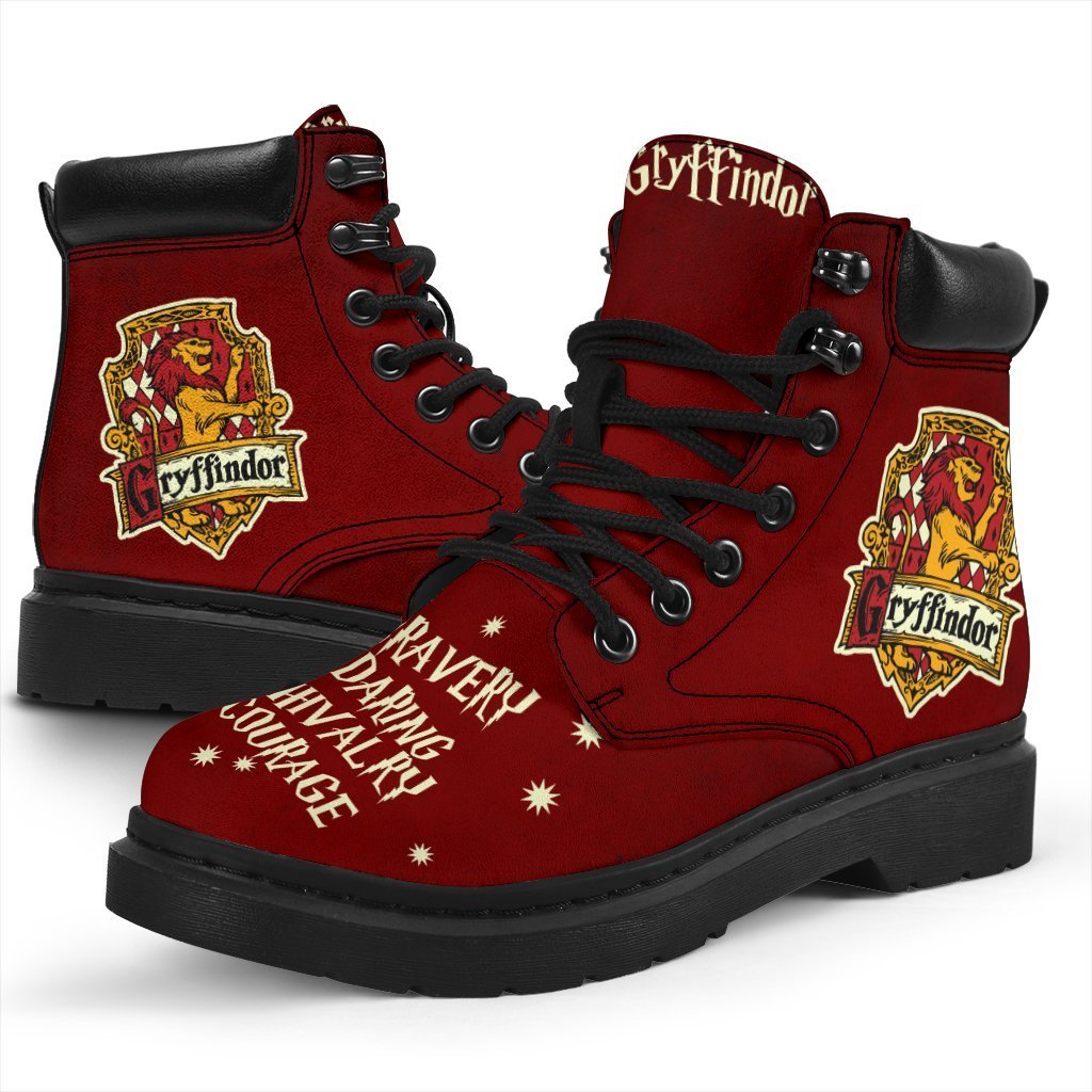 Harry Potter Gryffindor Boots Shoes Custom House Badge-Gear Wanta