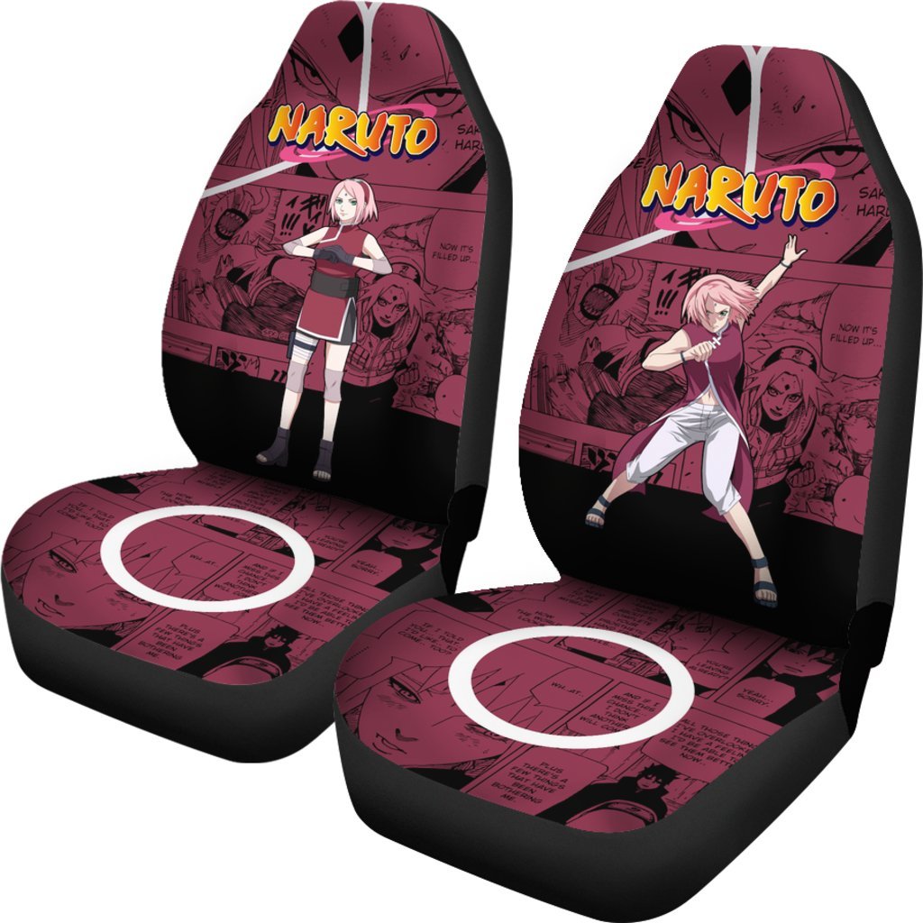 Haruno Sakura Car Seat Covers NRT Anime Car Accessories-Gear Wanta