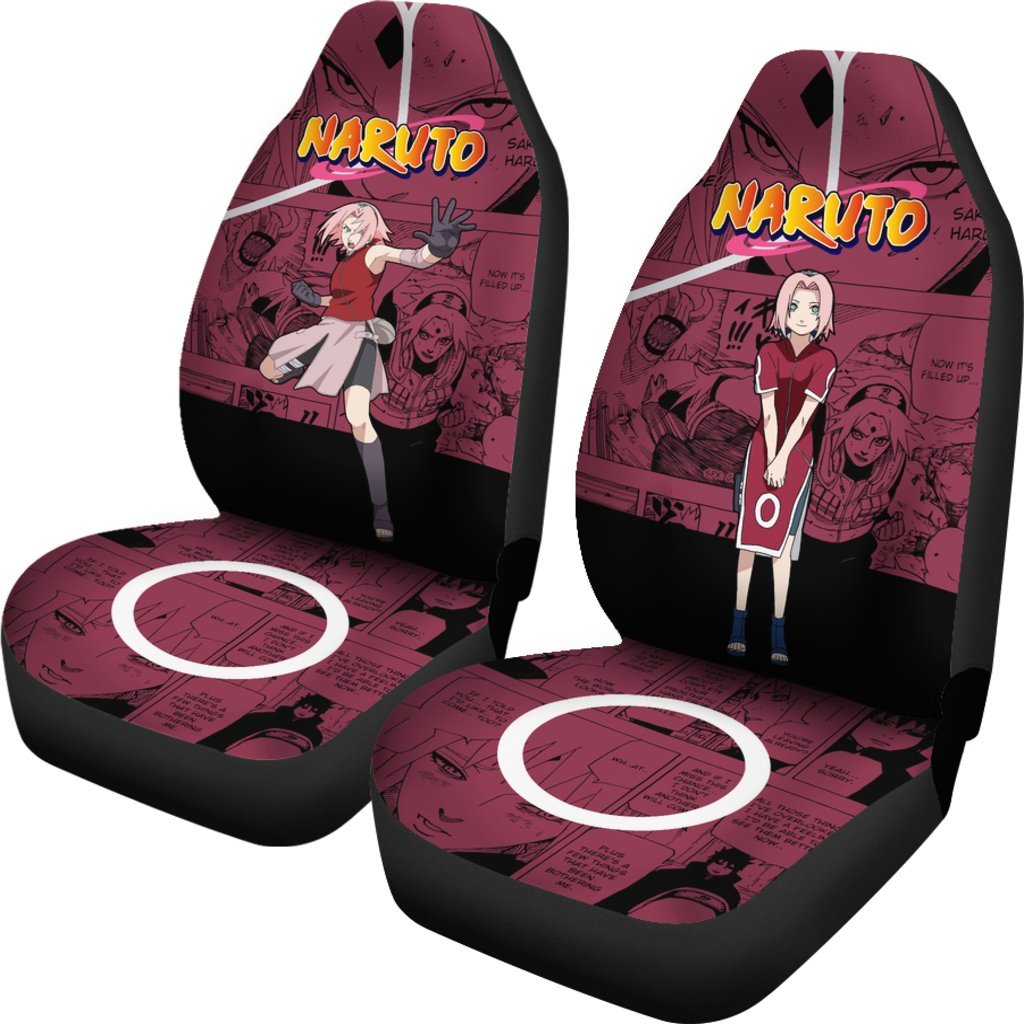 Haruno Sakura Car Seat Covers NRT Anime Car Accessories-Gear Wanta