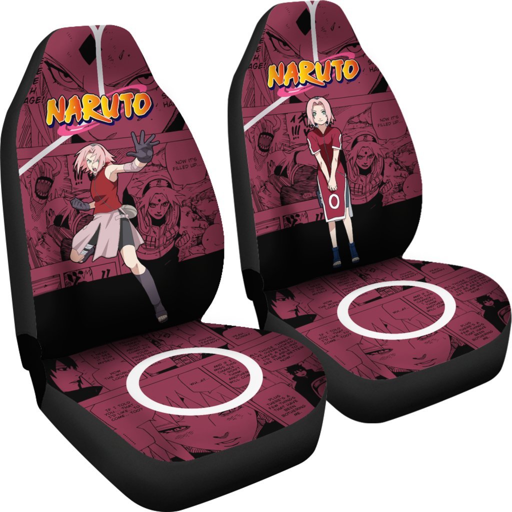 Haruno Sakura Car Seat Covers NRT Anime Car Accessories-Gear Wanta