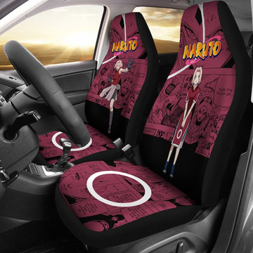 Haruno Sakura Car Seat Covers NRT Anime Car Accessories-Gear Wanta