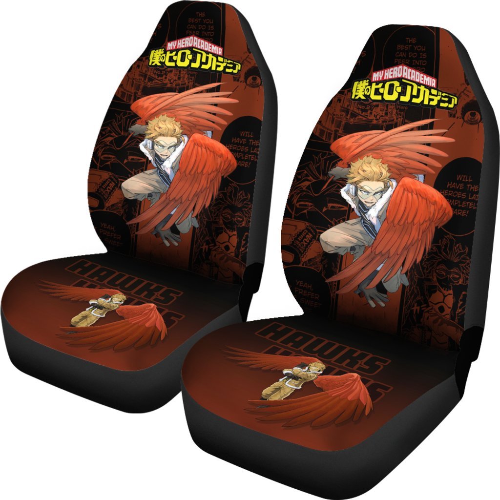 Hawks My Hero Academia Car Seat Covers Manga Mixed Anime-Gear Wanta