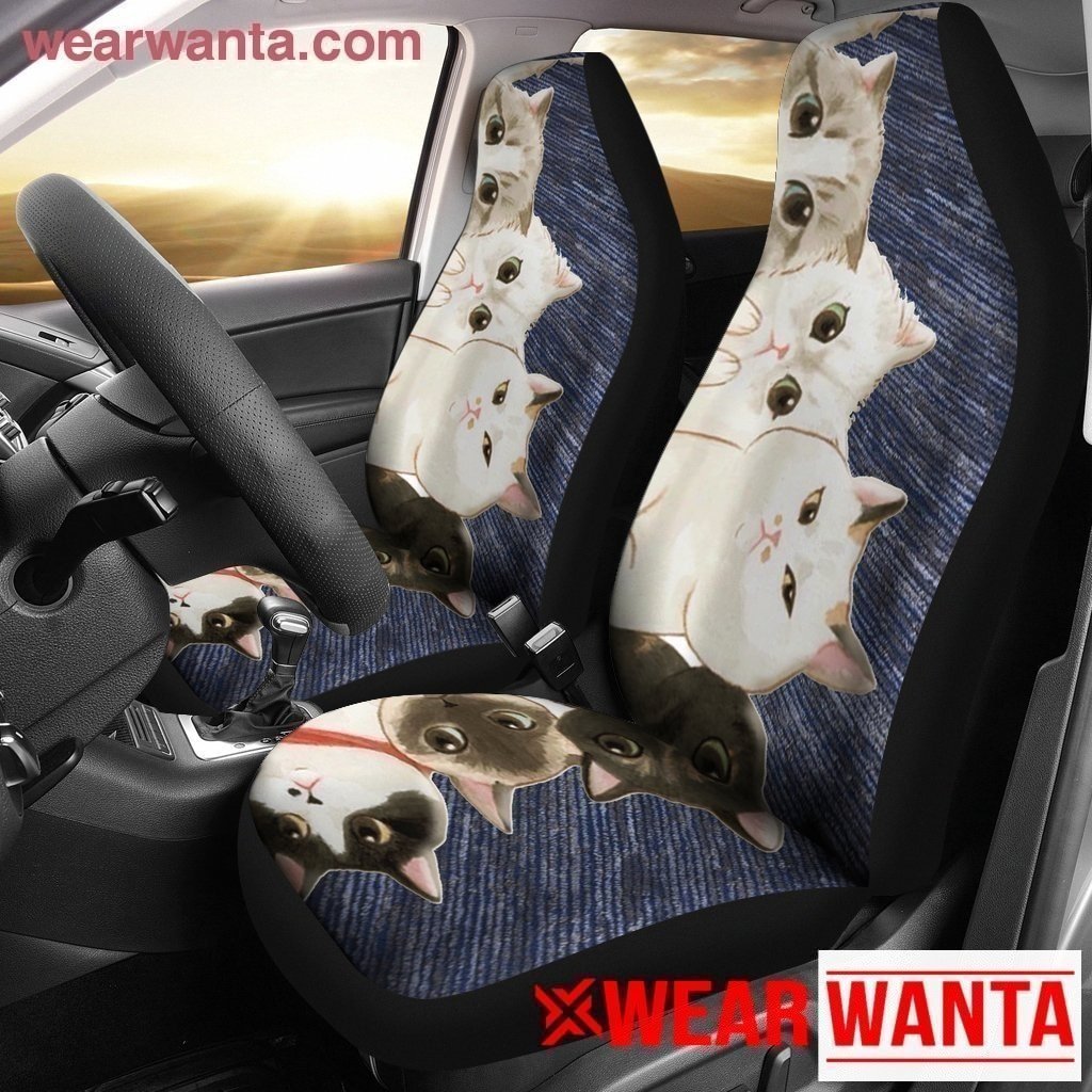Hide Cats Car Seat Covers Funny For Cat Lover-Gear Wanta