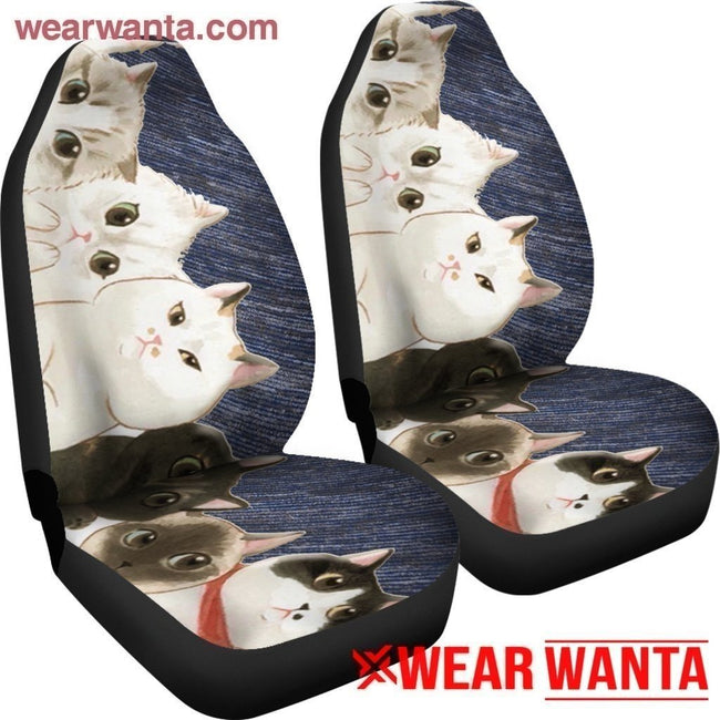 Hide Cats Car Seat Covers Funny For Cat Lover-Gear Wanta