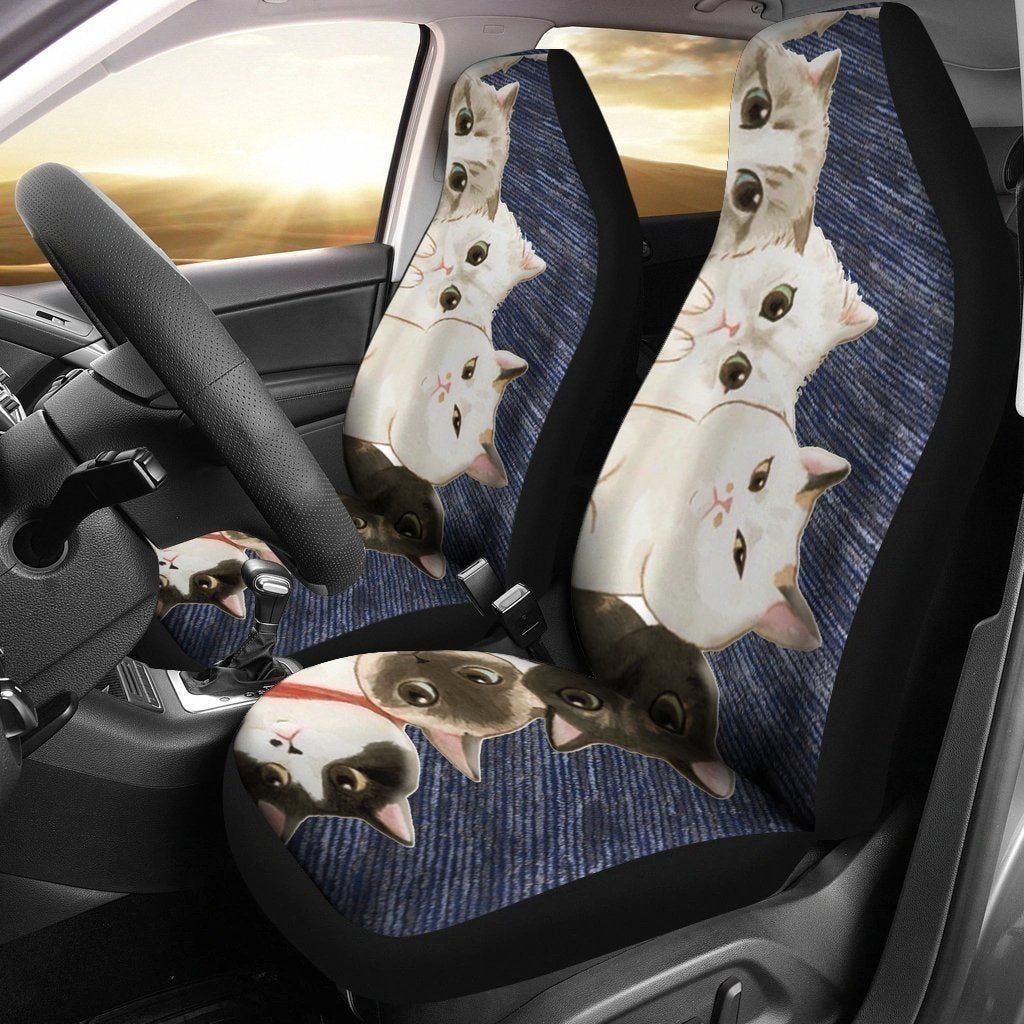Hide Cats Car Seat Covers Funny For Cat Lover-Gear Wanta