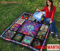 Hippie Peace Symbol Quilt Blanket-Gear Wanta