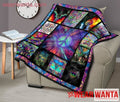 Hippie Peace Symbol Quilt Blanket-Gear Wanta