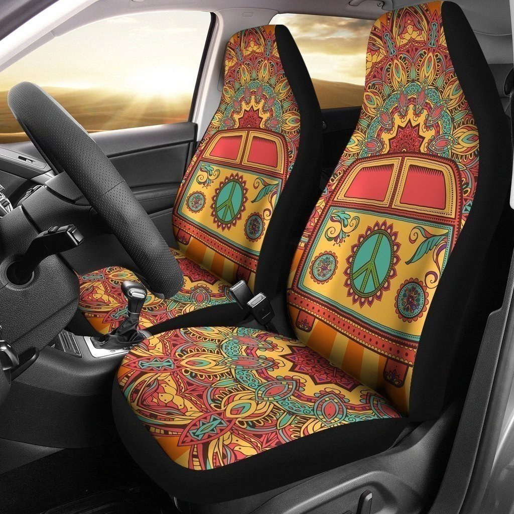 Hippie Van Colored Car Seat Covers LT03-Gear Wanta