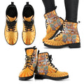 Hippie Van Women's Leather Boots Funny Gift Idea-Gear Wanta