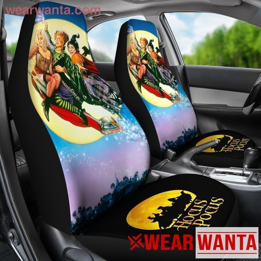 Hocus Pocus Flying Broomstick Car Seat Covers NH07-Gear Wanta