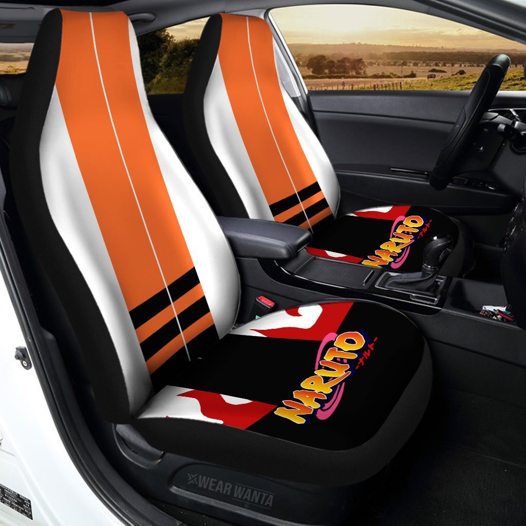 Hokage Uniform NRT Car Seat Covers Custom NRT Anime Car Accessories Anime Gifts-Gear Wanta