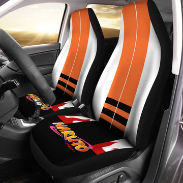 Hokage Uniform NRT Car Seat Covers Custom NRT Anime Car Accessories Anime Gifts-Gear Wanta