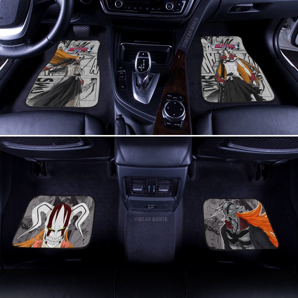 Hollow Ichigo Car Floor Mats Custom Bleach Manga Mix Anime Car Accessories-Gear Wanta