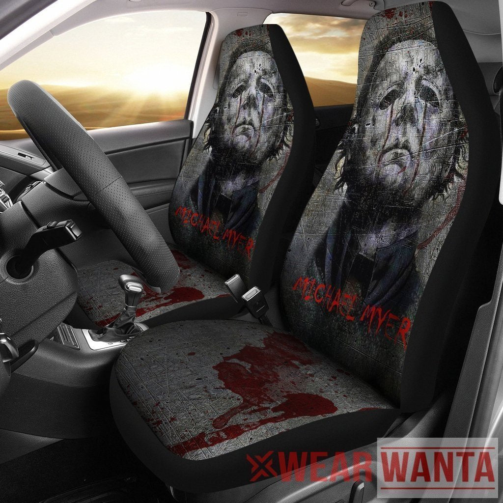 Horror Characters Michael Myers Car Seat Covers Custom Idea Nh1911-Gear Wanta