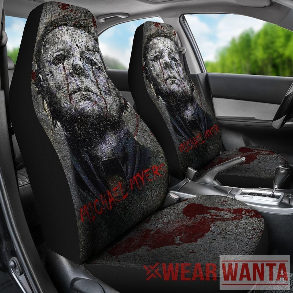 Horror Characters Michael Myers Car Seat Covers Custom Idea Nh1911-Gear Wanta