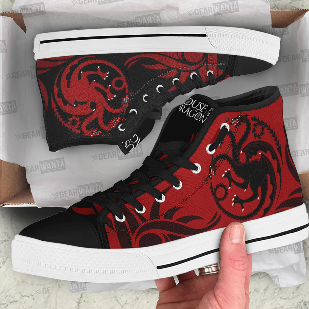 House Of Dragon High Top Shoes Custom For Fans-Gear Wanta