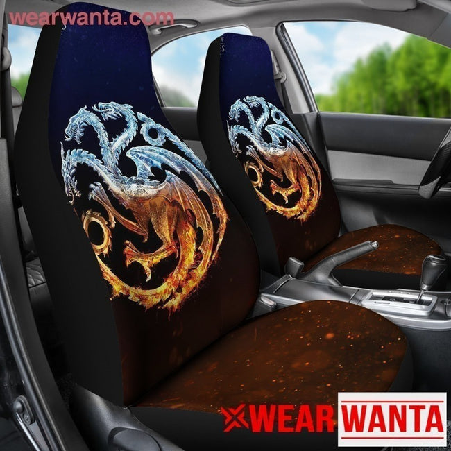 House Targaryen Dragon Car Seat Covers Custom Game Of Thrones Car Decoration-Gear Wanta