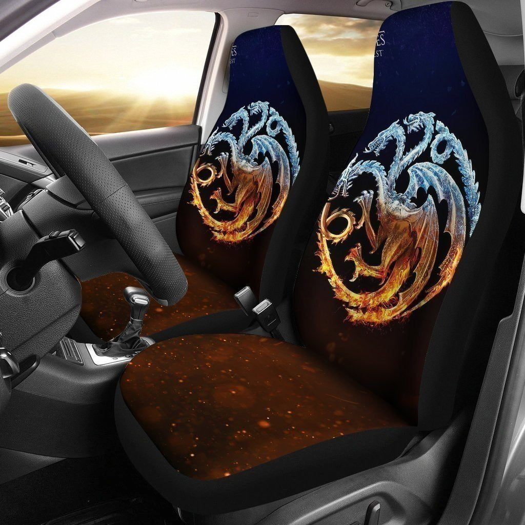 House Targaryen Dragon Car Seat Covers Custom Game Of Thrones Car Decoration-Gear Wanta