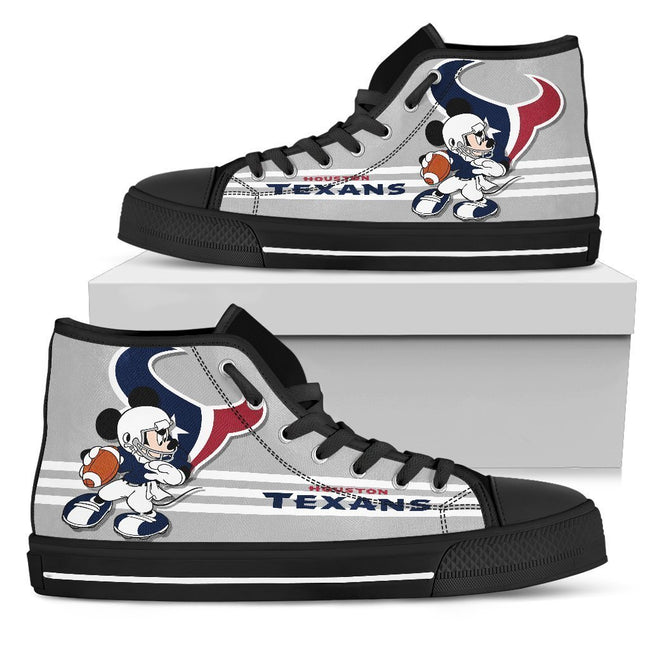 Houston Texans High Top Shoes Custom PT19-Gear Wanta