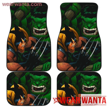 Hulk Vs Wolverine Car Floor Mats Custom Car Accessories-Gear Wanta