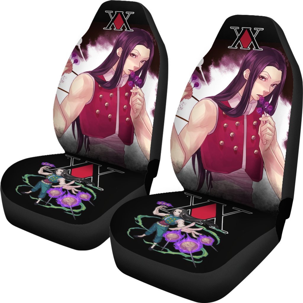 Hunter X Hunter Illumi Zoldyck Car Seat Covers HxH Anime Car Accessories-Gear Wanta