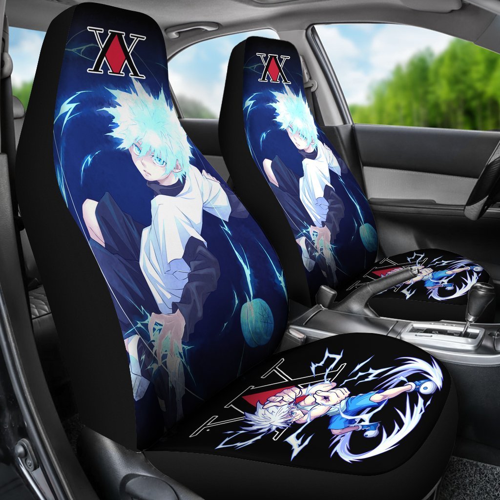 Hunter X Hunter Killua Zoldyck Car Seat Covers HxH Anime Car Accessories-Gear Wanta