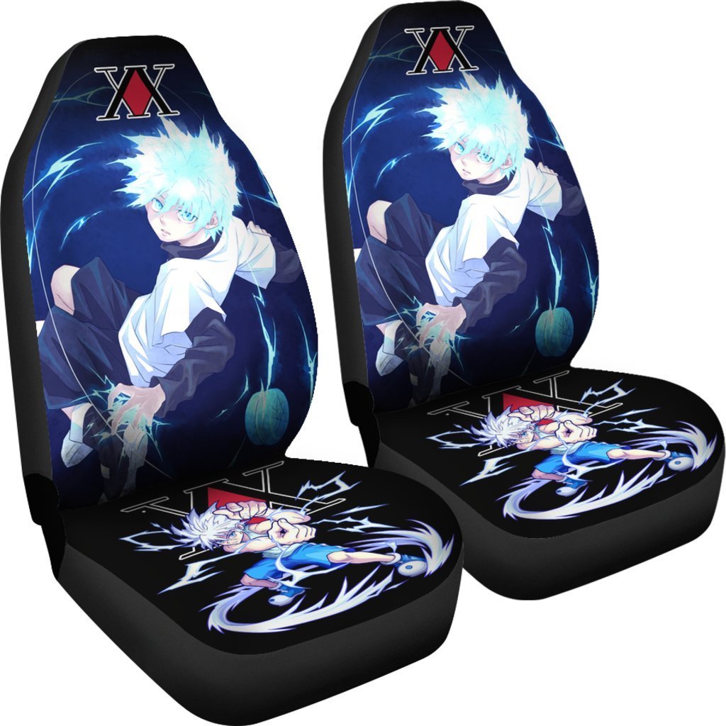 Hunter X Hunter Killua Zoldyck Car Seat Covers HxH Anime Car Accessories-Gear Wanta