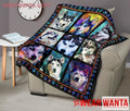 Husky Dog Lover Quilt Blanket Gift-Gear Wanta