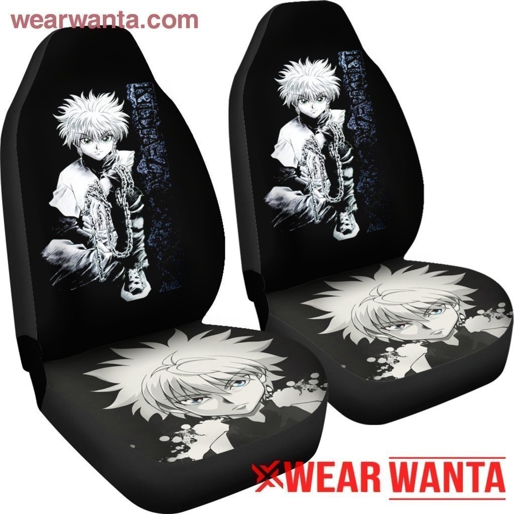 HxH Killua Car Seat Covers Custom Hunter X Hunter Car Anime Accessories-Gear Wanta