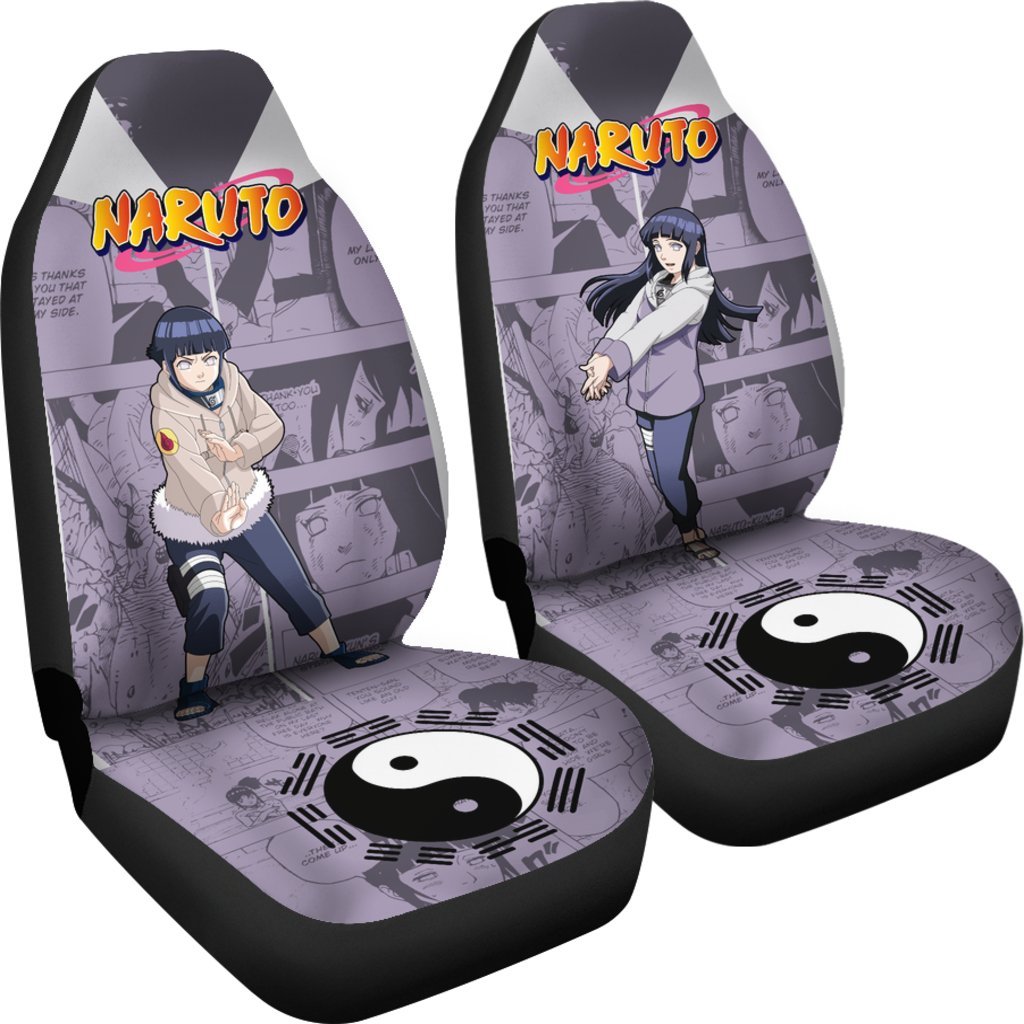 Hyuga Hinata Car Seat Covers NRT Anime Car Accessories-Gear Wanta