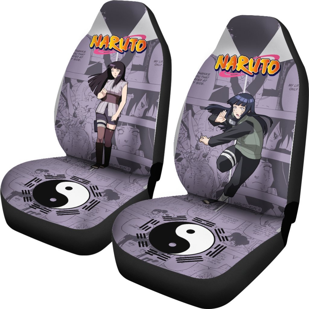 Hyuga Hinata Car Seat Covers NRT Anime Fan-Gear Wanta