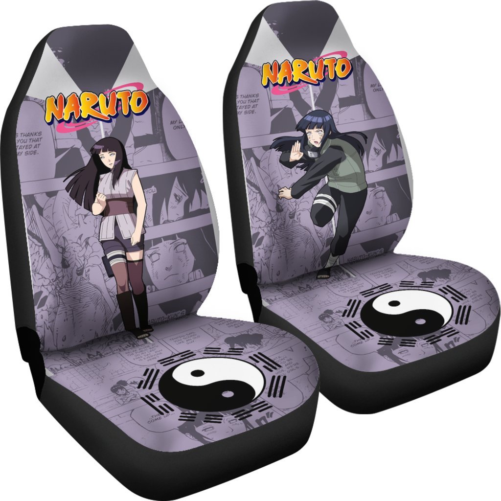 Hyuga Hinata Car Seat Covers NRT Anime Fan-Gear Wanta