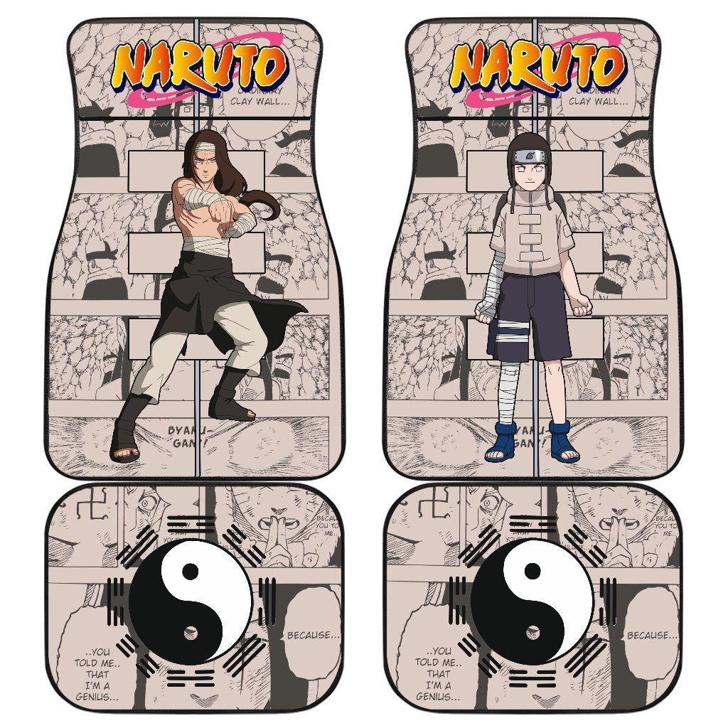 Hyuga Neji Car Floor Mats NRT Anime Car Accessories-Gear Wanta