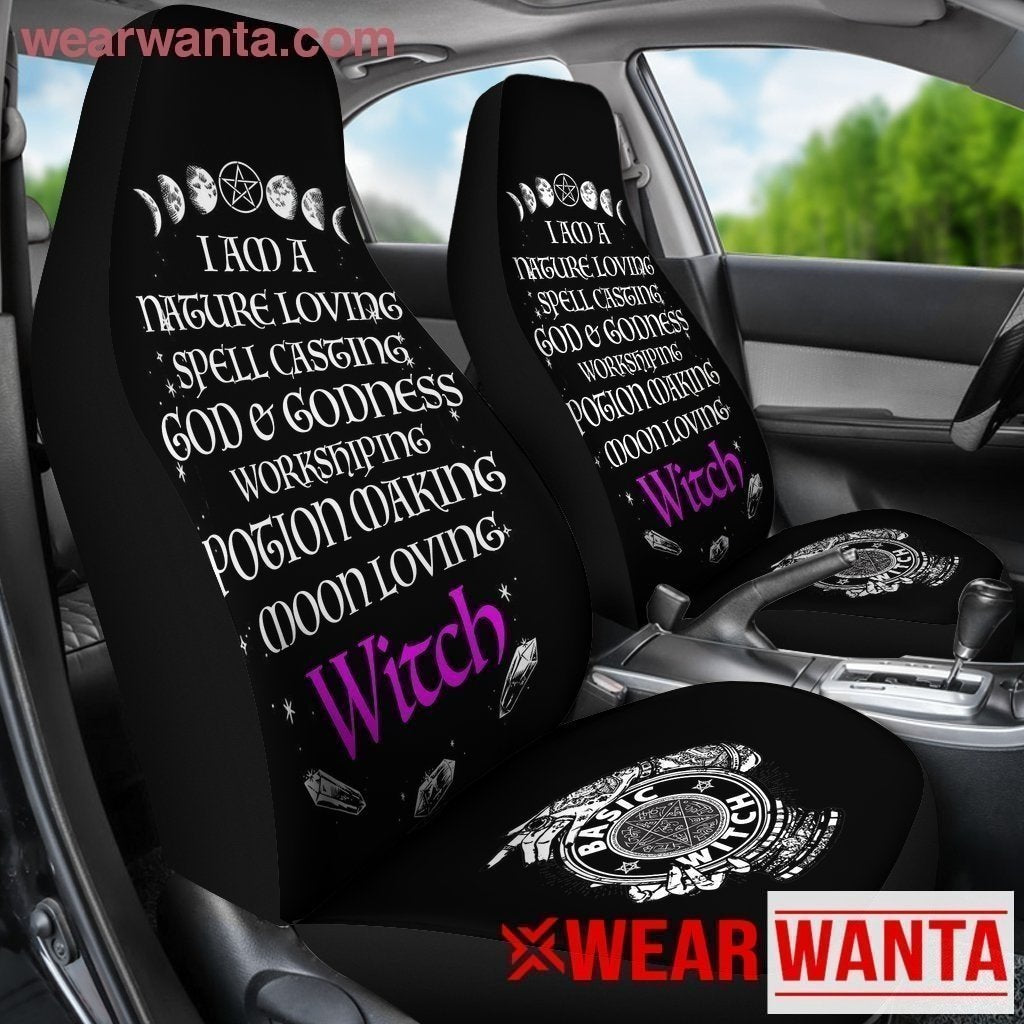 I Am A Nature Loving Basic Witch Car Seat Covers-Gear Wanta