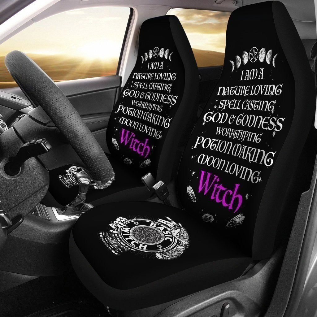I Am A Nature Loving Basic Witch Car Seat Covers-Gear Wanta