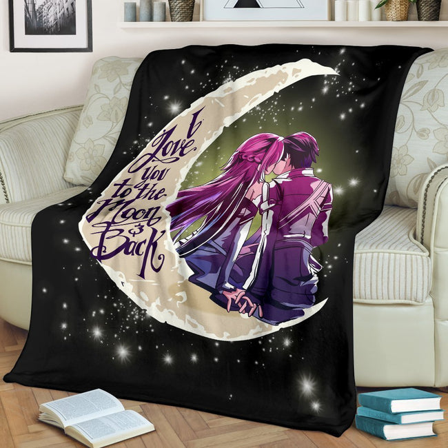 I Love You To The Moon And Back Blanket Custom Gifts Idea-Gear Wanta