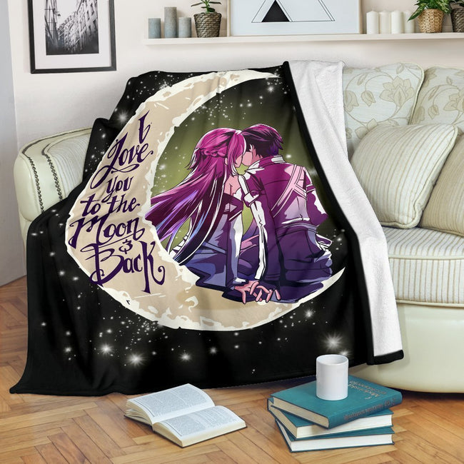 I Love You To The Moon And Back Blanket Custom Gifts Idea-Gear Wanta