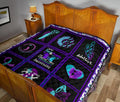 I wear Teal And Purple Suicide Prevent Awareness Quilt Blanket HH19-Gear Wanta
