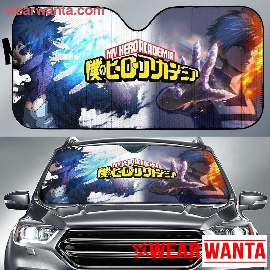 Ice And Fire My Hero Academia Car Sun Shade MN05-Gear Wanta