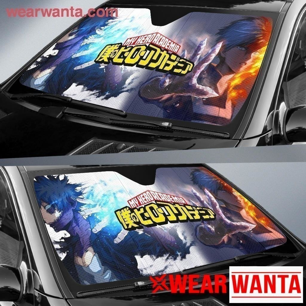 Ice And Fire My Hero Academia Car Sun Shade MN05-Gear Wanta