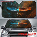 Ice & Fire Dragon Game Of Throne Car Sun Shade-Gear Wanta