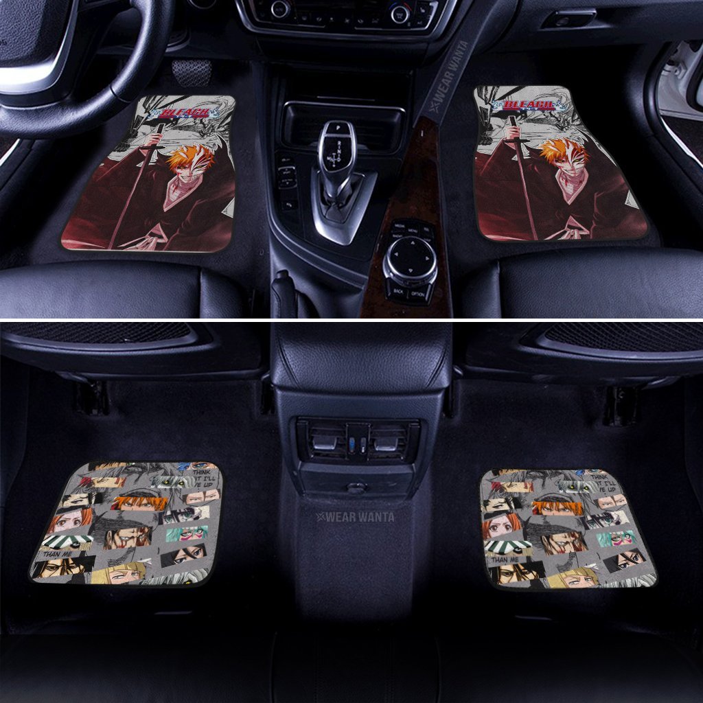 Ichigo Kurosaki Bankai Car Floor Mats Custom Anime Bleach Car Accessories-Gear Wanta