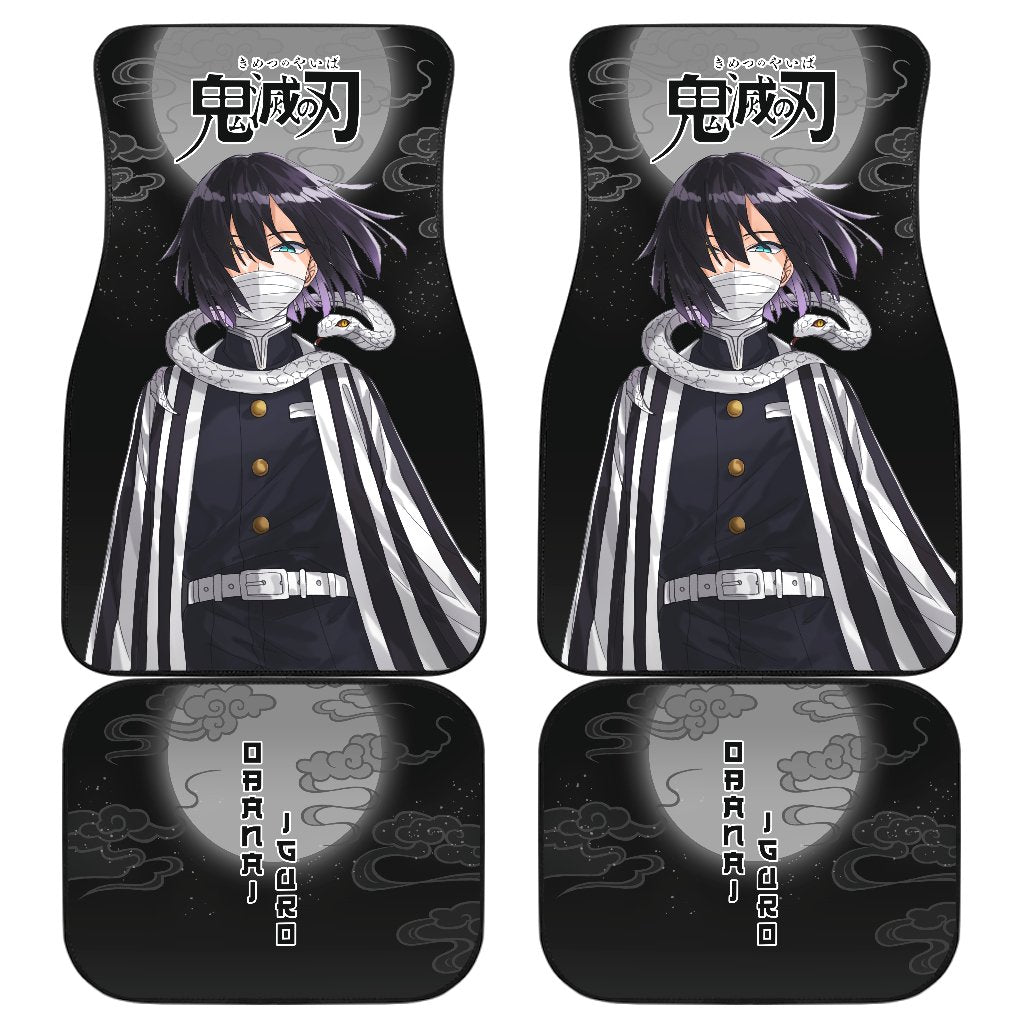 Iguro Demon Slayer Under The Moon Car Floor Mats Anime-Gear Wanta