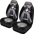 Iguro Demon Slayer Under The Moon Car Seat Covers Custom Anime Car Accessories-Gear Wanta