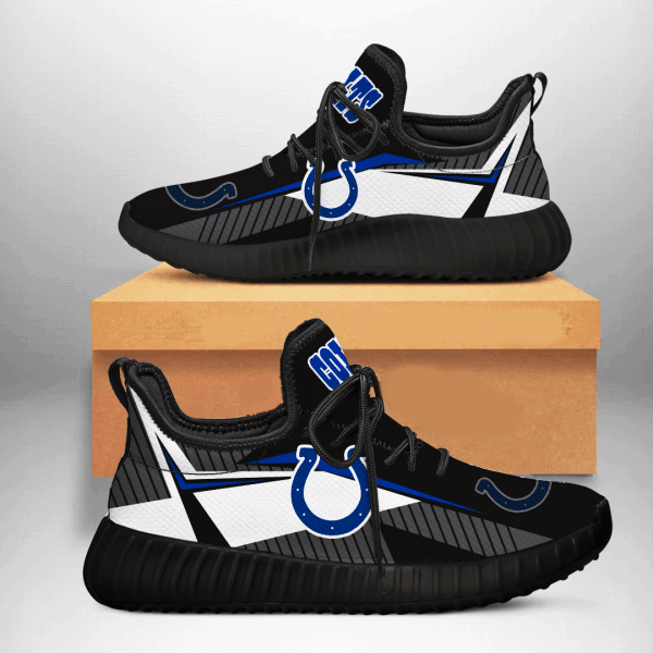 Indianapolis Colts Sneakers Custom Shoes black shoes Fan-Gear Wanta