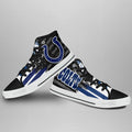 Indianapolis Colts High Top Shoes Custom American Flag Sneakers-Gear Wanta